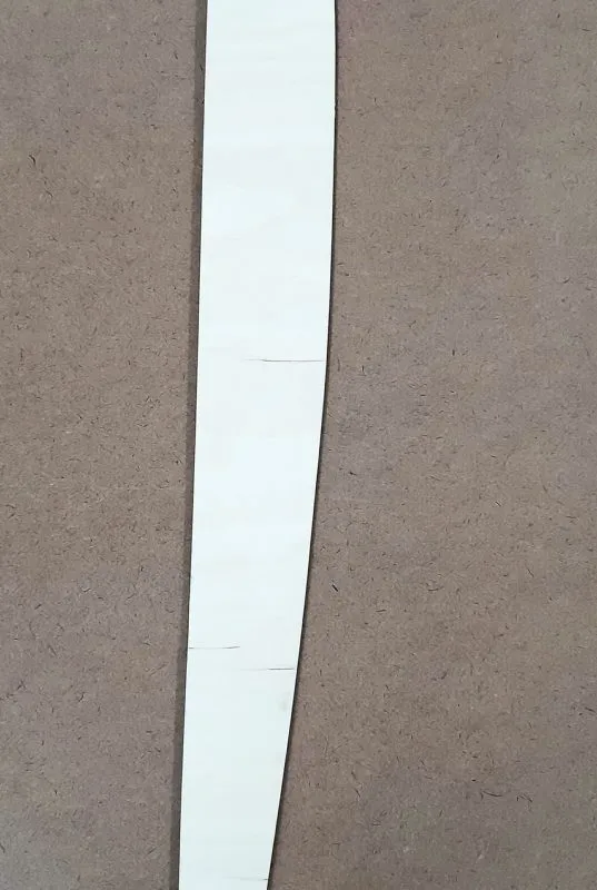 Prece Gravēts koka lekāls - lineāls 63cm Attēls