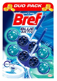 Prece Tualetes tīrīt.-atsv. Bref Power Aktiv Eucaliptus 50g x 2 Attēls