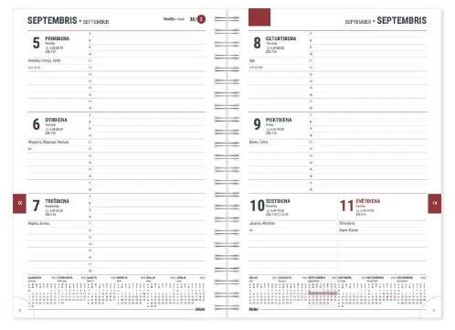 Prece Dienasgrāmata satura bloks Spirex Skolotāja 2026/27 Attēls