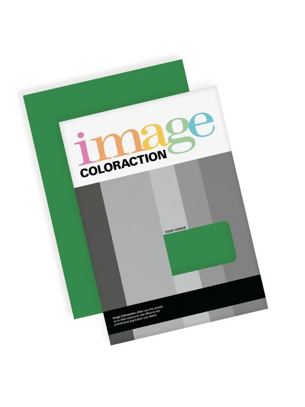 Prece Krāsains papīrs A4 Image Coloraction 80g, 50lp, Nr.63 Dark Green Attēls