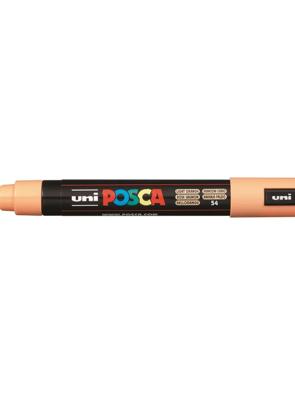 Prece Marķieris uz ūdens bāzes uni POSCA PC-5M, pasteļoranžs (54) Attēls