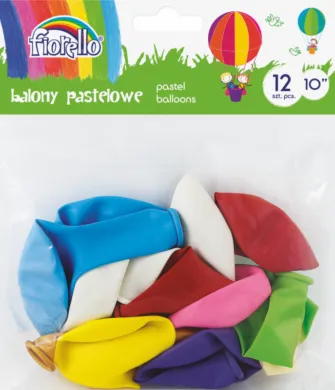 Prece Balonu komplekts Fiorello Pastel 12 gab. Attēls