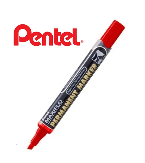 Prece Permanentais marķieris Pentel MAXIFLO NLF60-C, sarkans Attēls