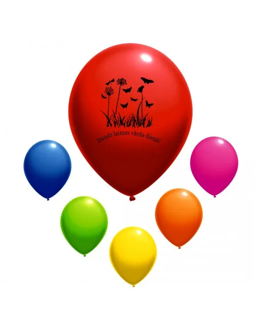 Prece Balons fluoriscējošs ar zīmējumu Attēls