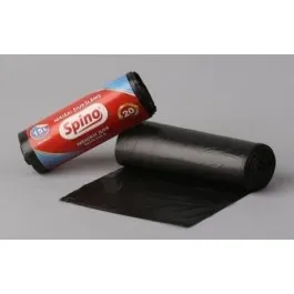 Prece Maisiņi atkritumu Spino melni 15L 20gb/rullī Attēls