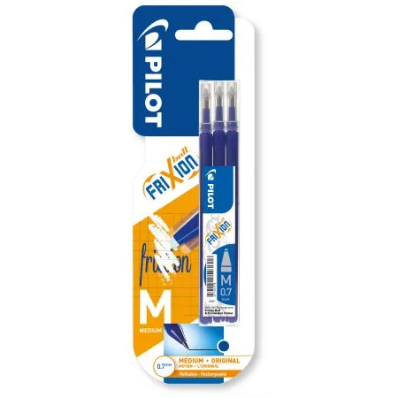 Prece Serdenis izdzēšams PILOT Frixion 0.7mm, zils, 3gab. blisterī Attēls