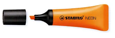 Prece Teksta marķieris Stabilo neona oranžs Attēls