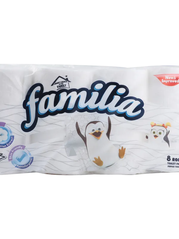 Prece Tualetes papīrs Familia Plus 3kārtas, 8ruļļi Attēls