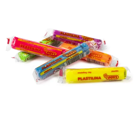 Prece Plastilīns JOVI 6 neona krāsas x 15g Attēls