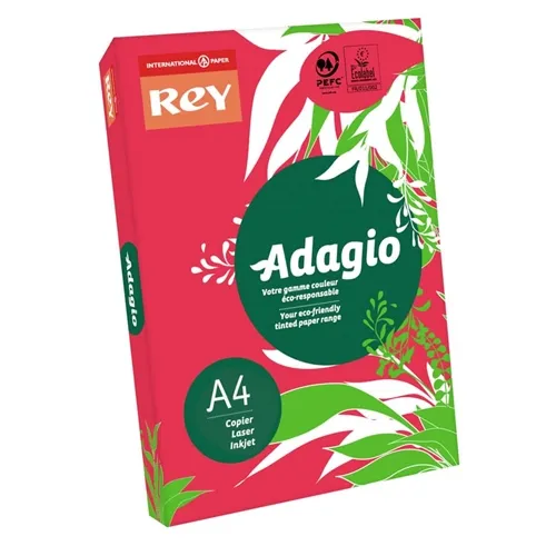 Prece Papīrs krāsains A4,160g/m2, 250lp, sarkans 22 Attēls
