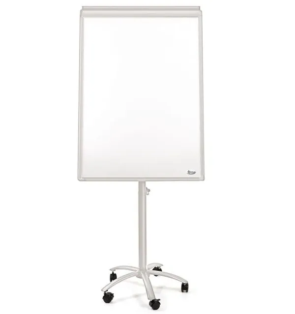 Prece Tāfele 100x70cm magnētiska trīskāju ar riteņiem Flip Chart Attēls