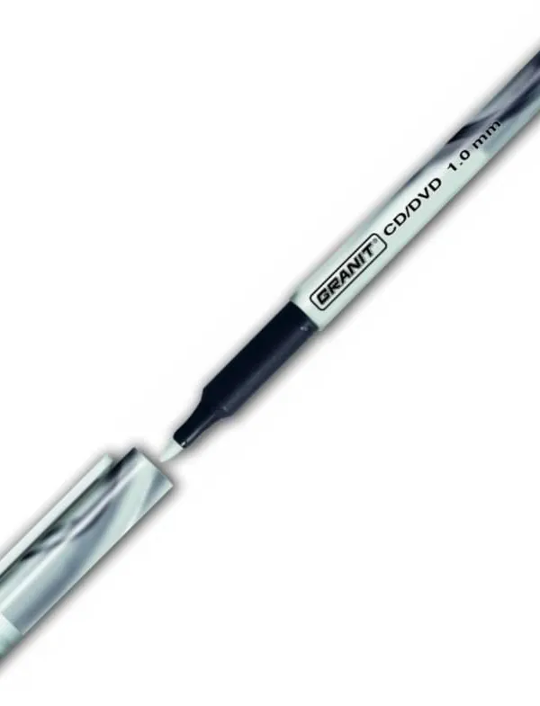 Prece Marķieris CD/DVD Granit, 0.7mm, balts Attēls