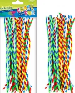 Prece Stieple dekoratīva pūkaina, savītas 2 krāsas, 30cm Attēls