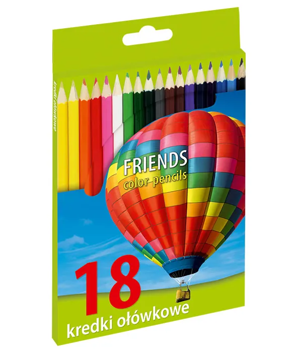 Prece Krāsainie zīmuļi Friends 18 krāsas Attēls