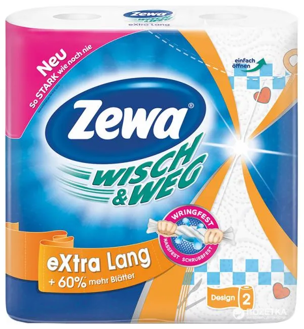 Prece Papīra dvieļi rullī ZEWA Wisch&Weg Attēls