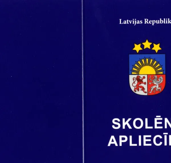 Prece Skolēnu apliecība 1.-4. klasei Attēls