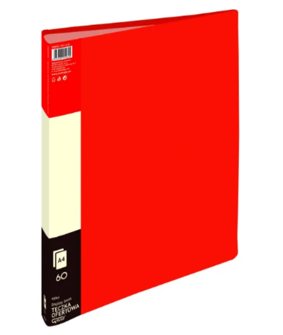 Prece Mape A4 Grand 9006A 60 kabatas, sarkana Attēls