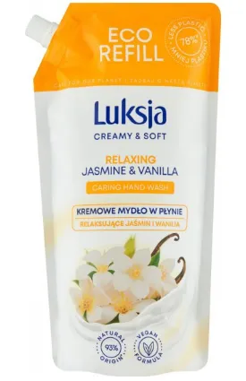 Prece Ziepes Luksja Jasmine šķidrās, rezerve, 900ml Attēls