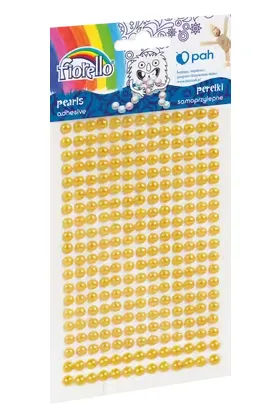 Prece Uzlīmes dekor. pērlītes dzeltenas Attēls