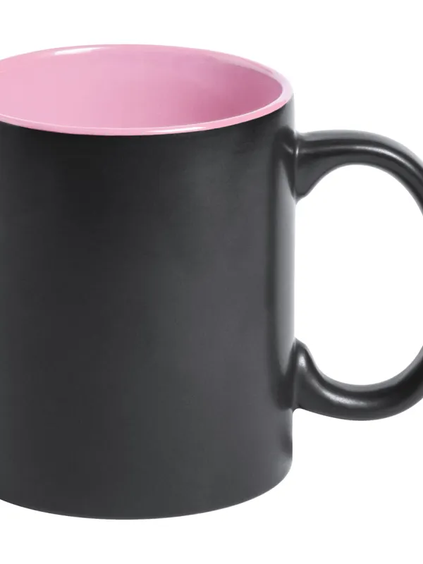 Prece Krūze keram. Melna/rozā BAFY 350 ml Attēls
