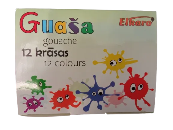 Prece Guaša krāsa 12kr. Attēls