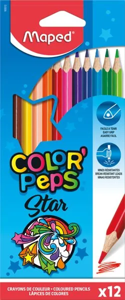 Prece Zīmuļi 12 krāsas Maped Attēls