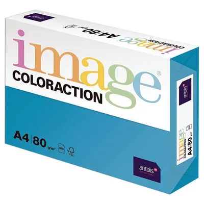 Prece Papīrs krāsains A4,80g Image Colour 500lp Lisbon/Deep Turq Attēls