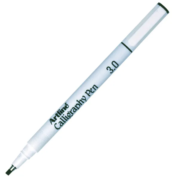 Prece Pildspalva kaligrāfiska Artline 3.0mm melna Attēls