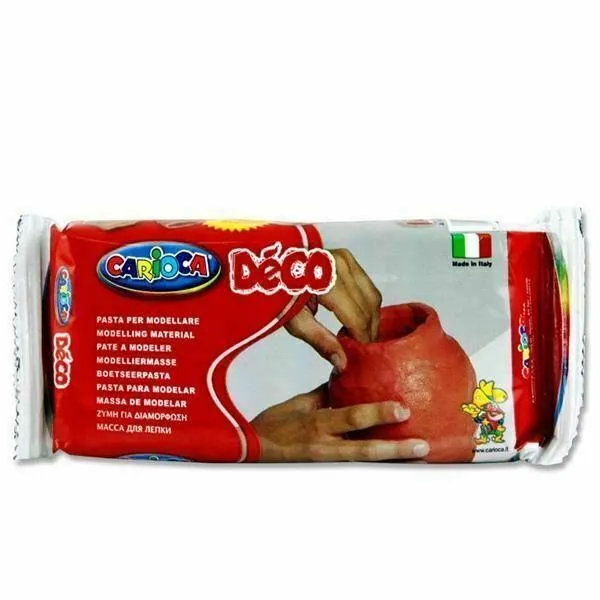 Prece Cietējošā plastika 500gr. brūna CARIOCA Attēls