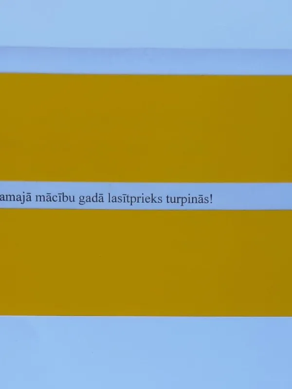 Prece Lasīšanas lineāls 25x9cm ar lodziņu dzeltens /TIR Attēls