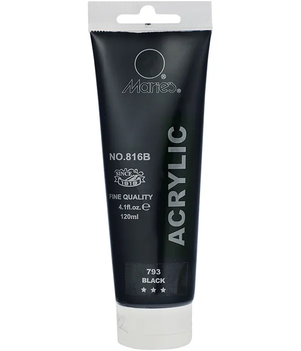 Prece Akrilkrāsa Maries 816B-793 120ml melna Attēls