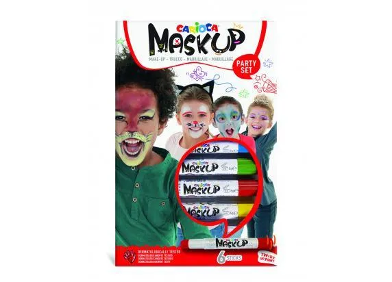 Prece Sejas krāsas 6 krāsas Carioca MaskUP Attēls