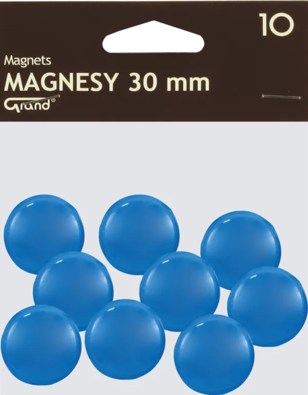 Prece Tāfeles magnēti 30mm 10gab. zili Grand Attēls