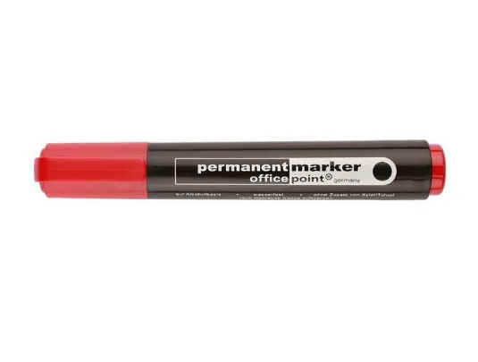Prece Marķieris permanents Office Point 1-4mm sarkans Attēls