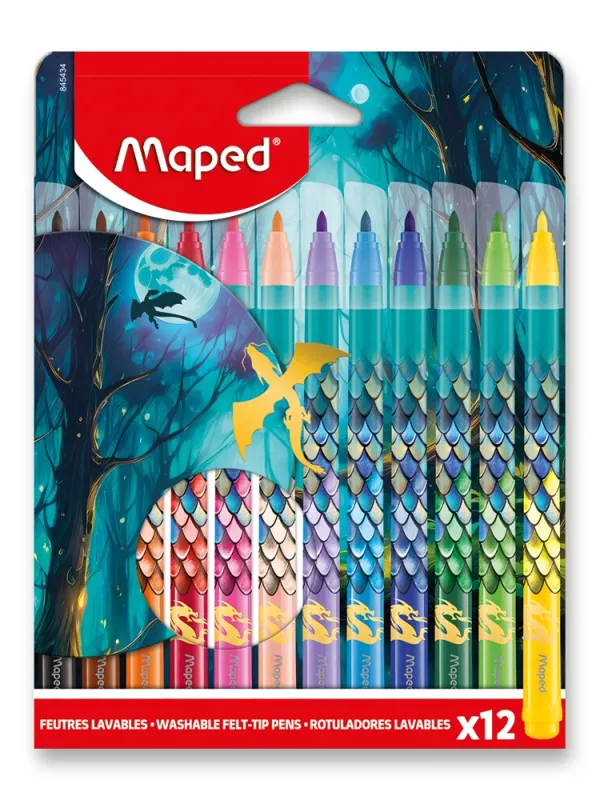 Prece Flomāsteri 12kr. MAPED Dragon 2.80mm, 12 krāsas Attēls
