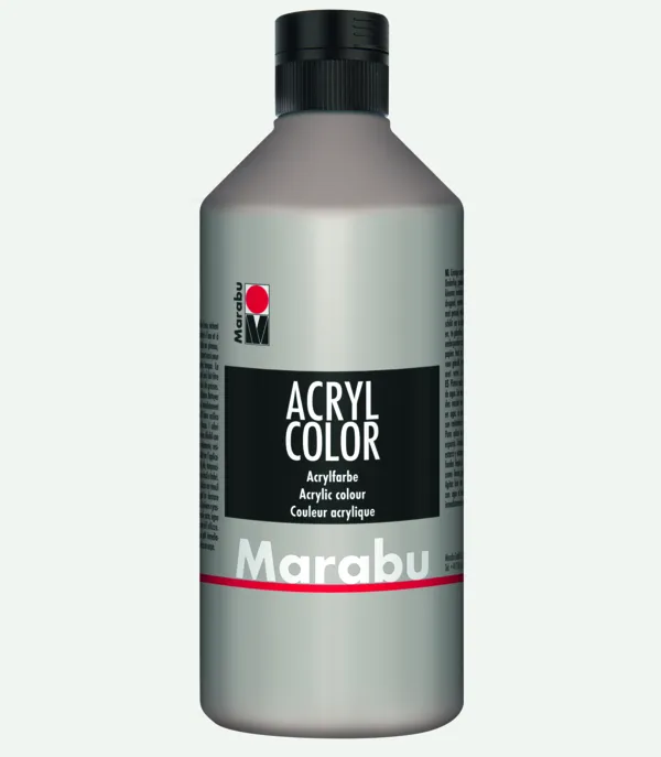 Prece Akrilkrāsa 500ml Acryl Color 082 sudraba Attēls