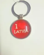 Prece Atslēgu piekariņš Latvijā mīl keramika Attēls