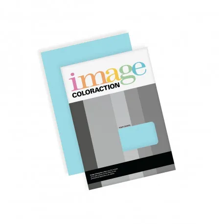 Prece Krāsains papīrs A4 Image coloration,80g/m2 50lp Aqua zils 74 Attēls