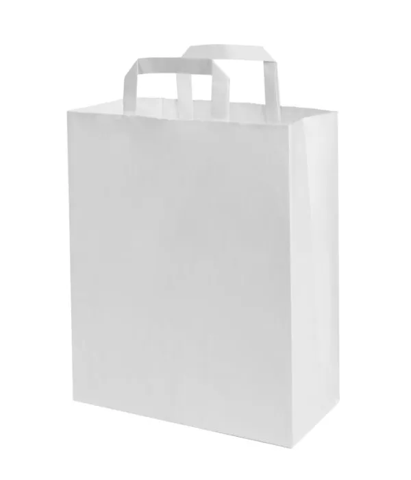 Prece Maisiņš dāvanu 22x10x28cm, PAP balts 1gab (sv.2.35kg,1000) Attēls