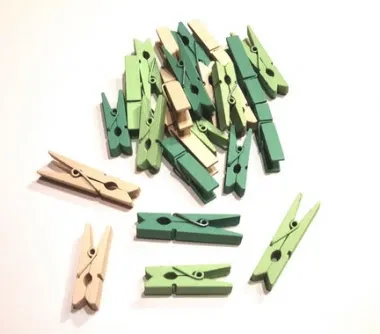 Prece Knaģi koka 3.5 cm krāsaini Attēls