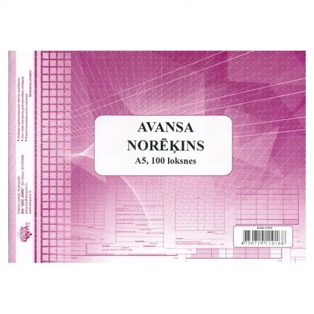 Prece Avansa norēķins A5 (100lpp.) Attēls