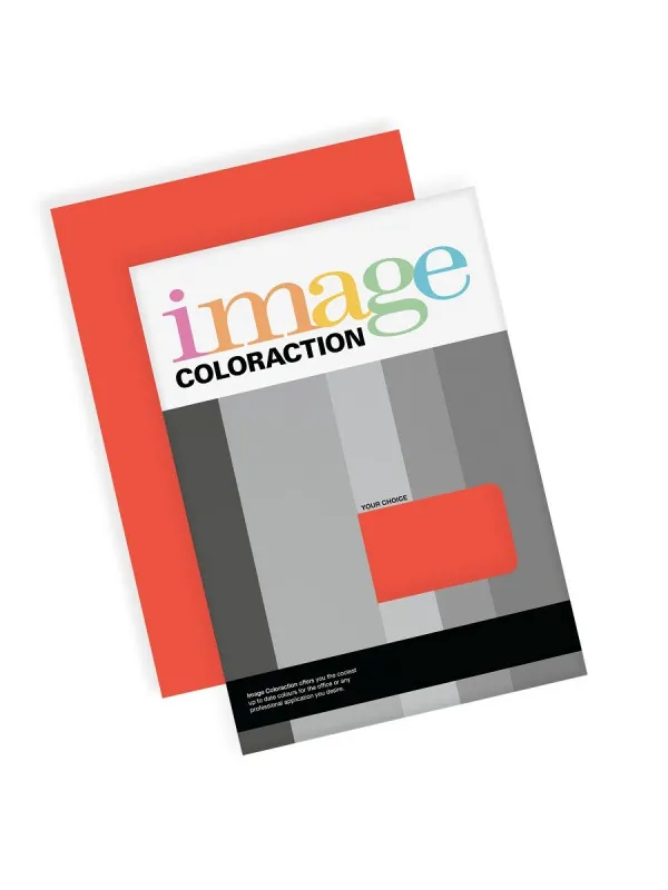 Prece Krāsains papīrs A4 Image Coloraction 160g, 50lp, Nr.28 Scarlet Attēls