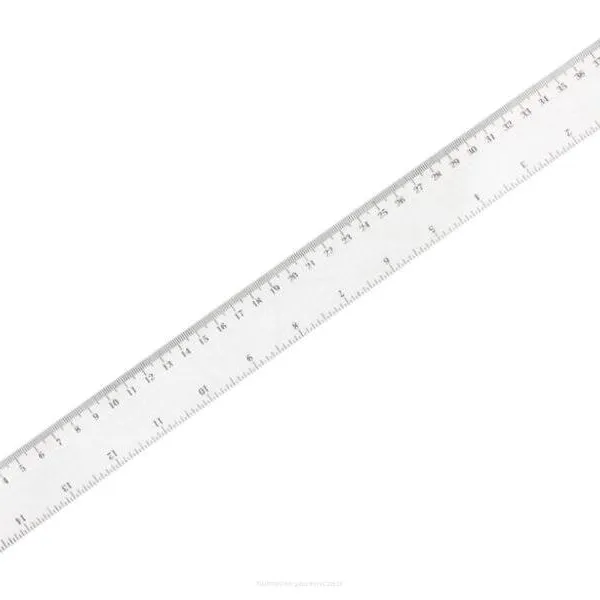 Prece Lineāls 40cm plastmasas caurspīdīgs GR-831 Attēls