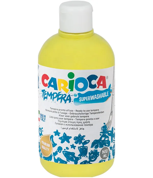 Prece Guaša krāsa Carioca tempera 500ml citrondzeltena Attēls