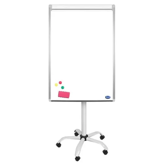 Prece Tāfele 100x70cm magnētiska balta ar riteņiem Forofis Attēls