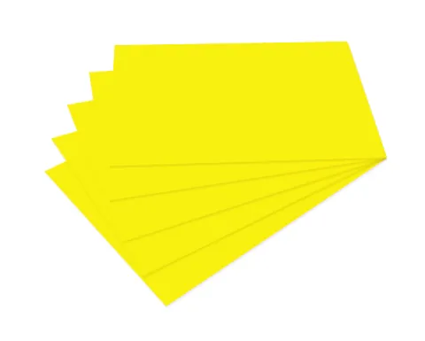 Prece Kartons Kreska A4, 170g/m², 20lp, fluo dzeltens Attēls