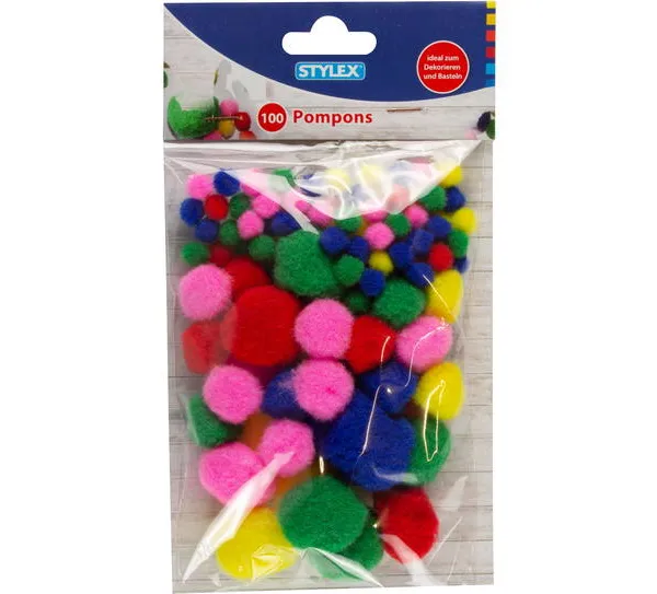 Prece Dekors pomponi 100 gab. Attēls