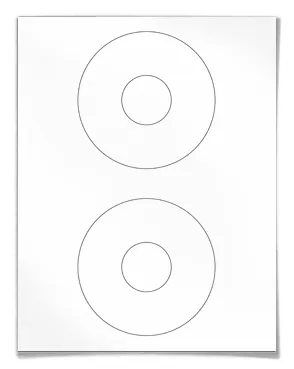 Prece Lāzeretiķetes CD117mm Symbio (loksne) Attēls