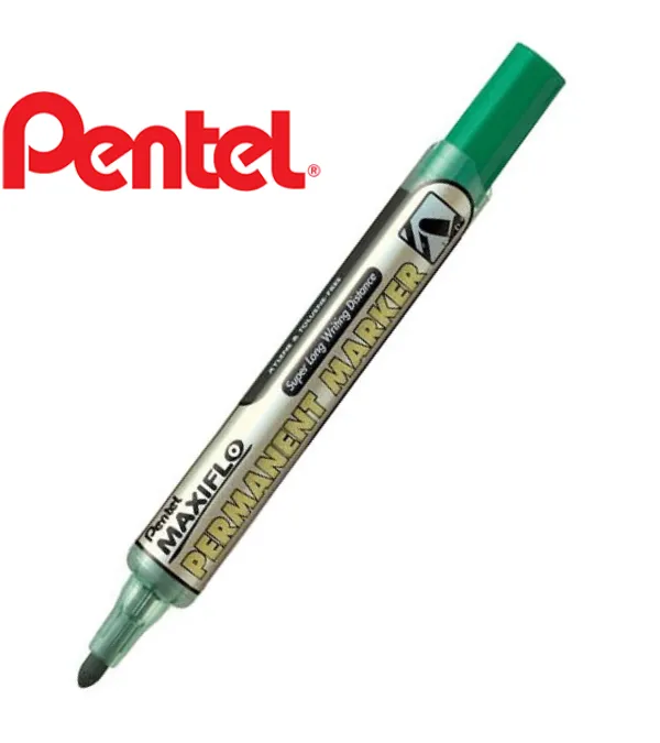 Prece Permanentais marķieris Pentel MAXIFLO NLF50-A, zaļš Attēls