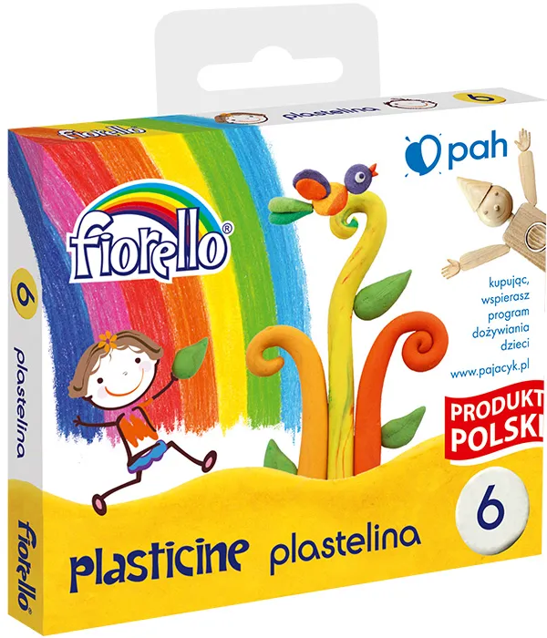 Prece Plastilīns 6kr.x16 g Fiorello Attēls